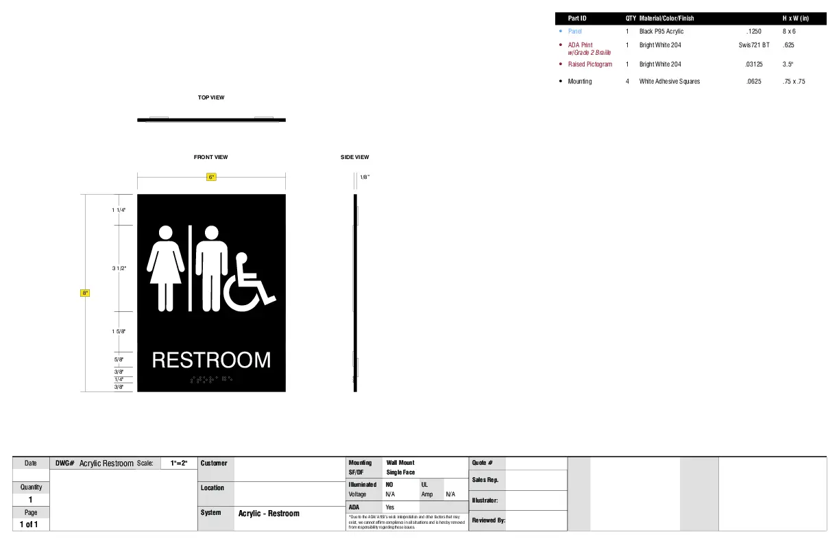 Acrylic Restroom