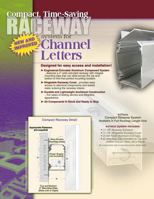 Channel Letter Raceway