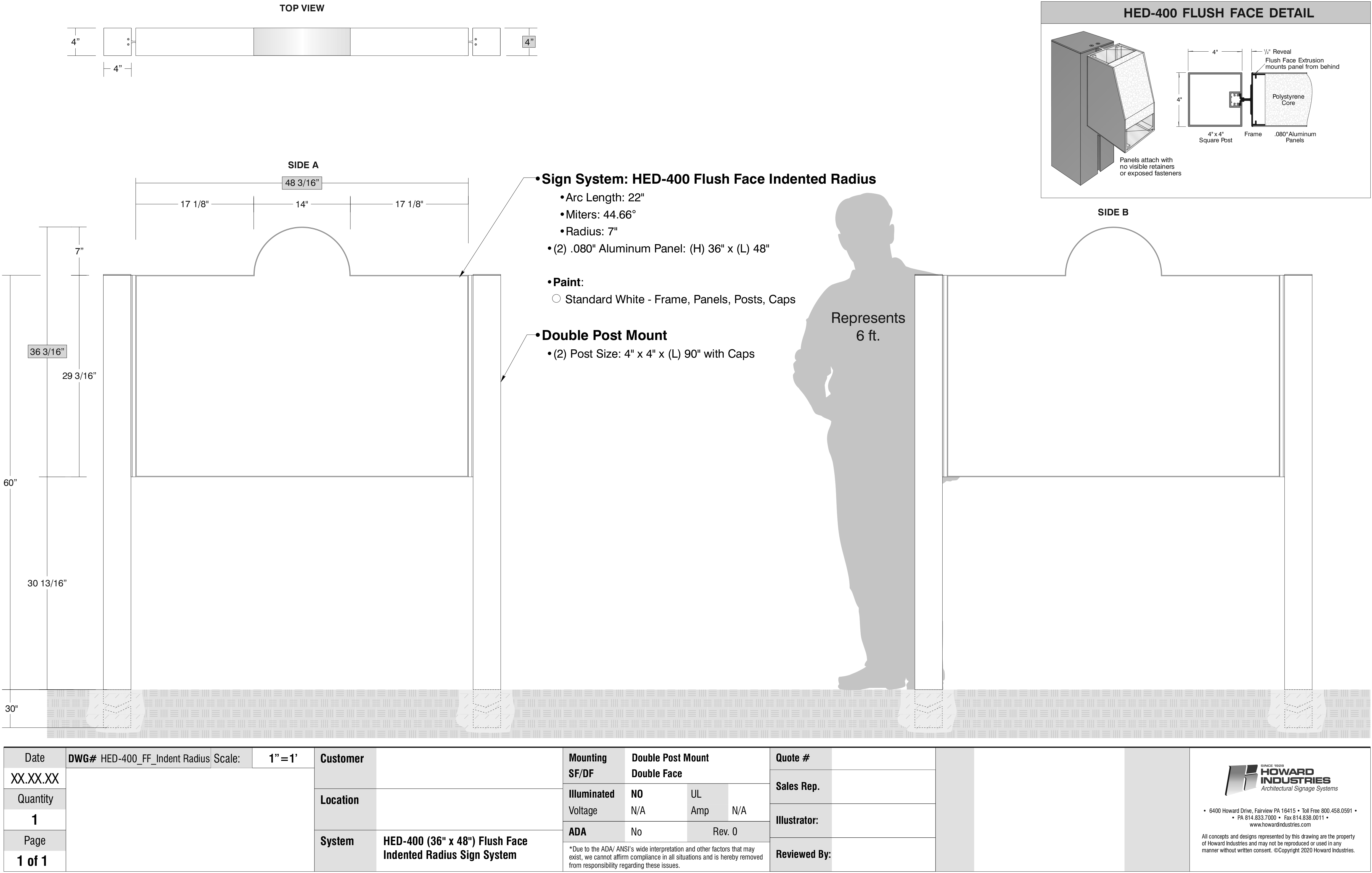 Flush Face Indented Radius v2