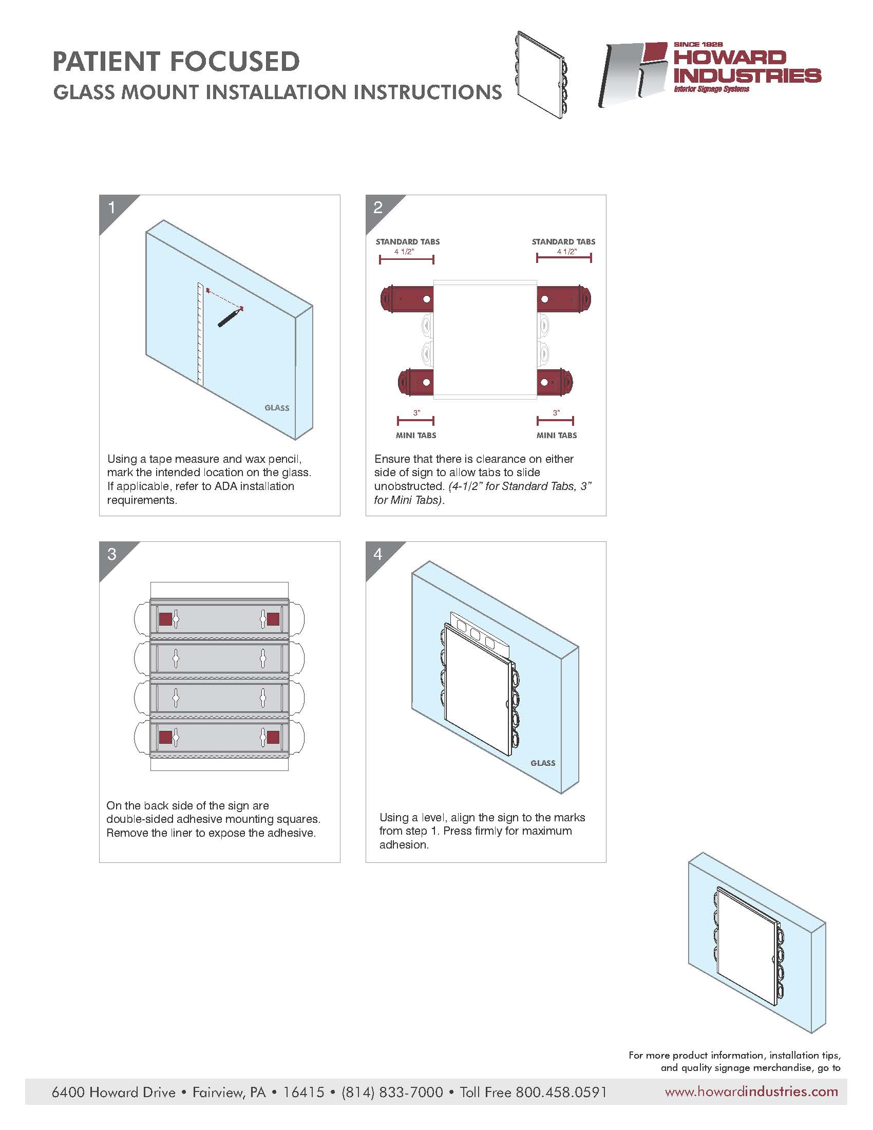 PF Glass Mount Installation