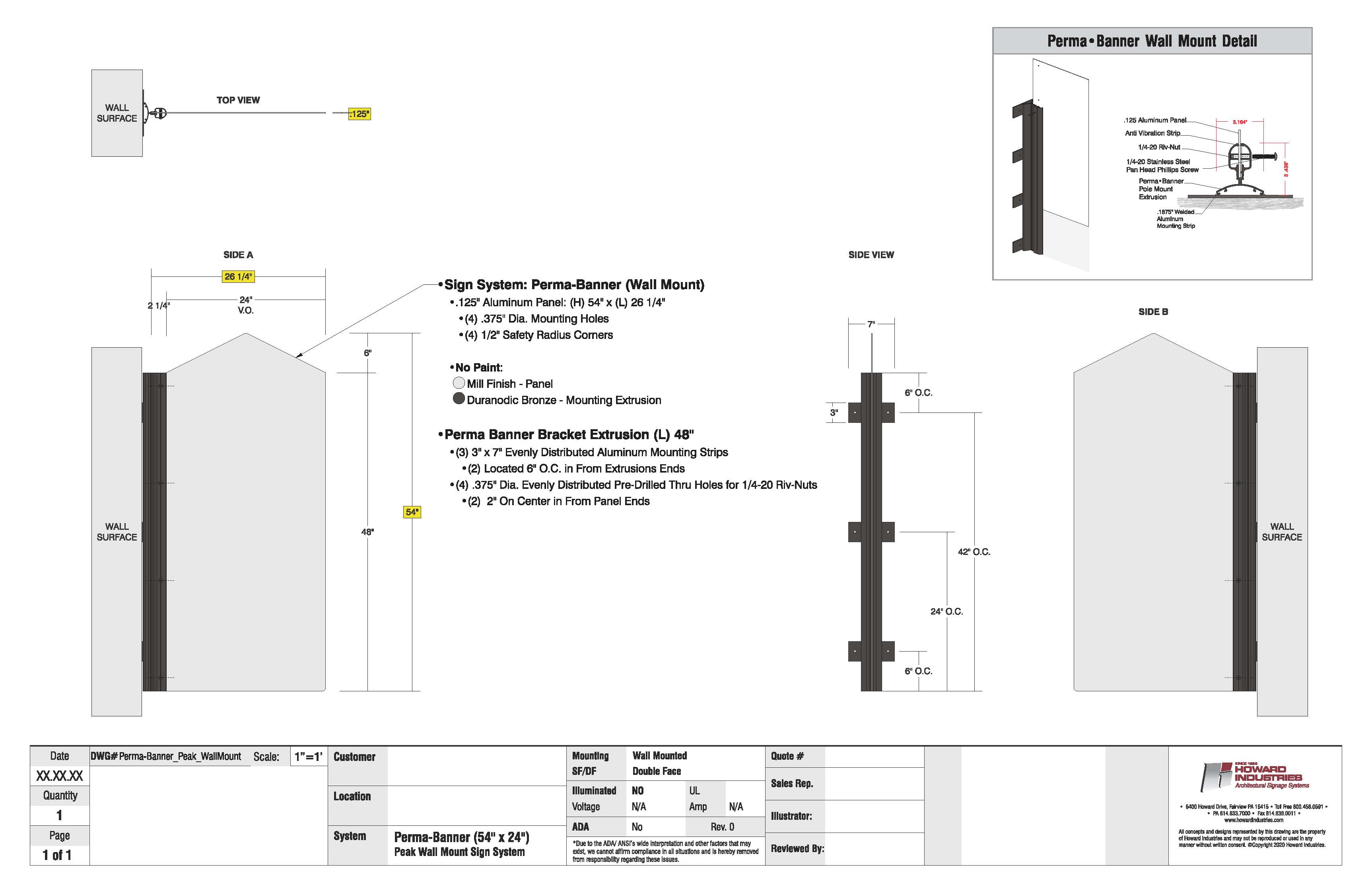 Banner Peak Wall Mount