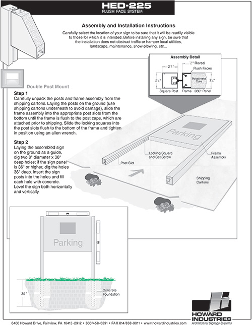 hed 225 installation