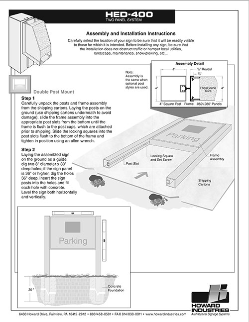 hed 400 installation