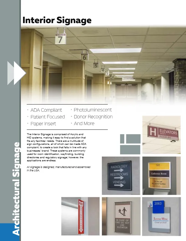 UB General Interior Signage LQ