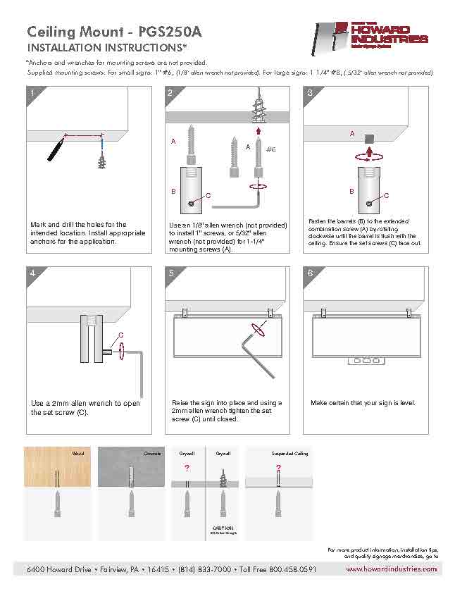 HID Ceiling Mount PGS250A