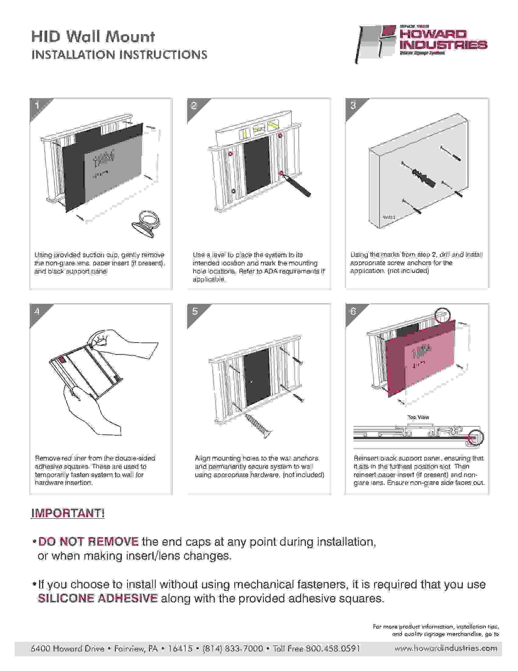 HID Installation Wall Mount