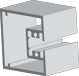 small frame extrusions 2 1 4 square post