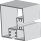 small frame extrusions 3 x 3 corner post