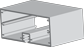 small frame extrusions hed i 70 3 x 7 rec post