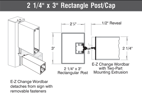 2 1 4  x 3  Rectangle Post Cap v2
