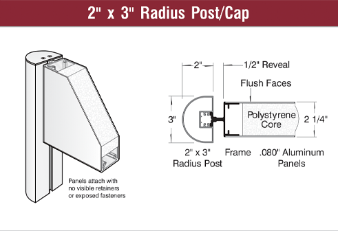 2  x 3  Radius Post Cap v5