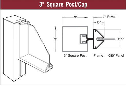 3  Square Post Cap