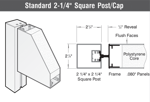 Standard 2 1 4  Square Post Cap v4
