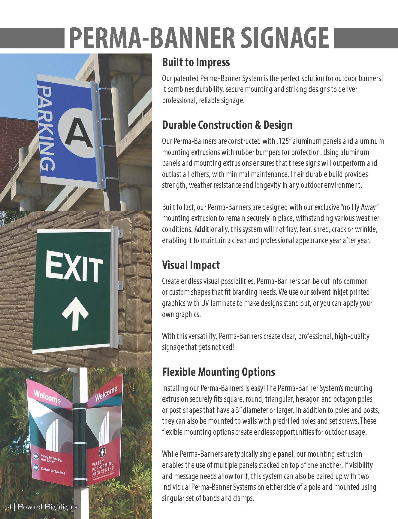 Howard Highlights - Perma-Banner Signage - Howard Industries